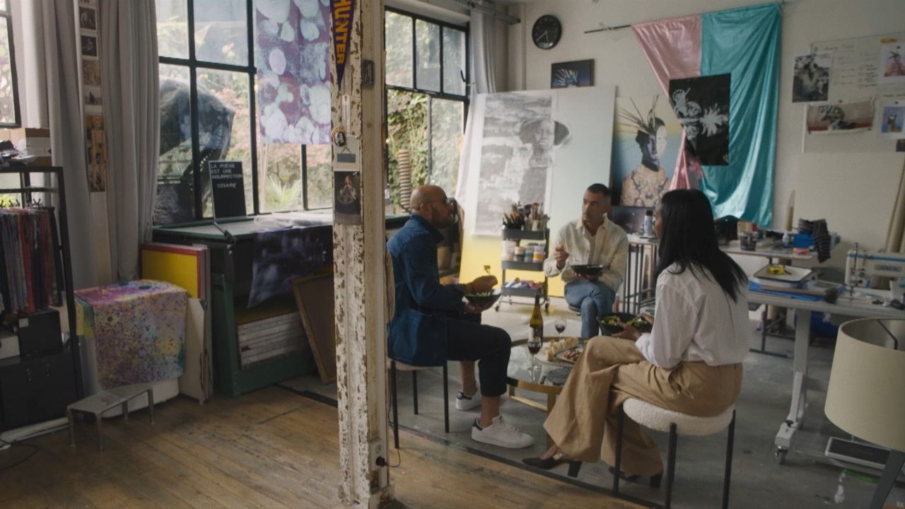 Mariane Ibrahim, Carlton McCoy and Raphaël Barontini on "Nomad."