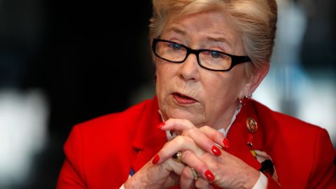 Former US Rep. Carolyn McCarthy, a Democrat from New York, speaks during an interview in Washington, D.C., on February 2013.