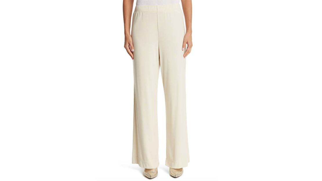 St. John Collection Pull-On Wide Leg Pants