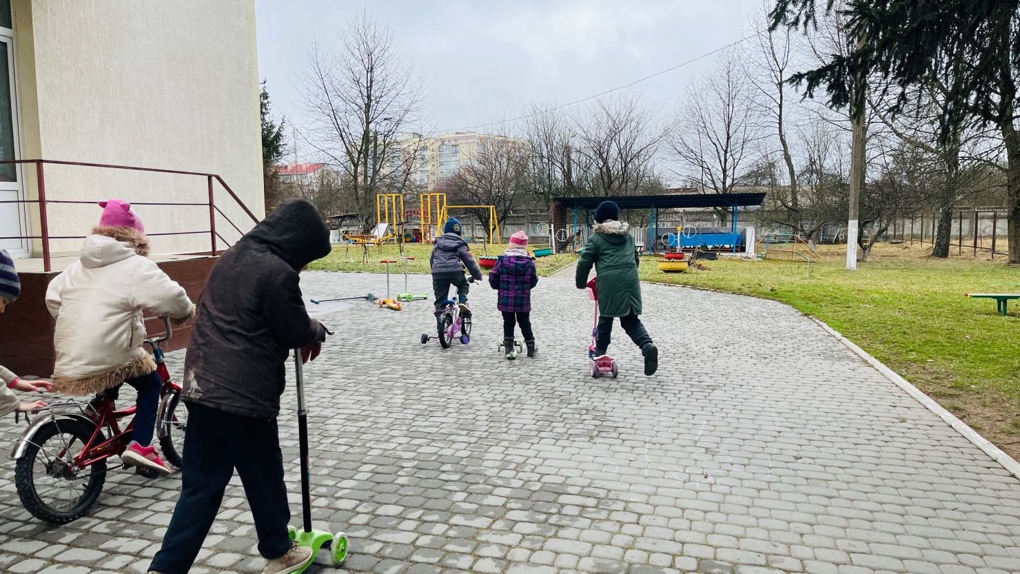 Children at a special needs orphanage in Vinnytsia haven't left Ukraine yet. Mark Davis of Abundance International said for now, it is safer to stay in that part of the country than to try to cross the border. 
