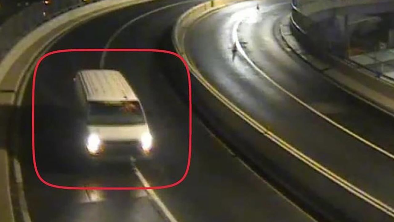 An image provided by the complaint against shooting suspect Frank James showed his alleged U-Haul travelling over the Verrazzano- Narrows Bridge into Brooklyn at 4:11 a.m. the morning before the shooting.