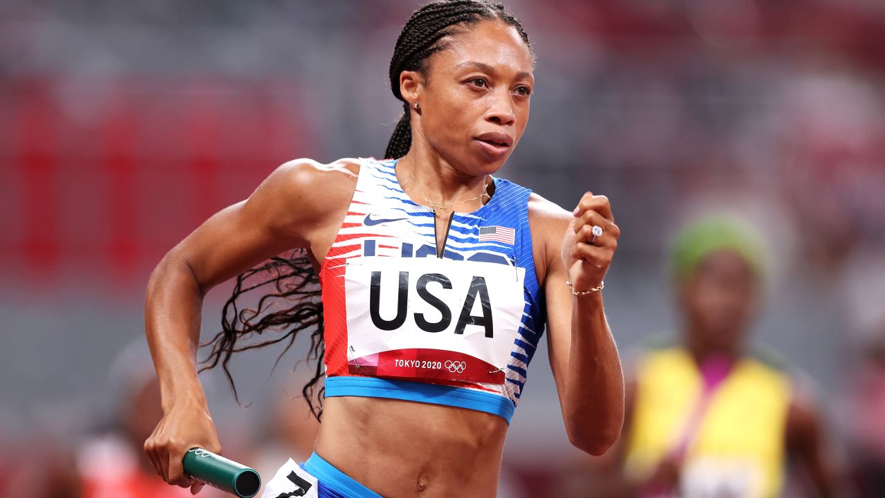 Felix won the last Olympic gold medal of her career in the 4x400m relay in Tokyo.