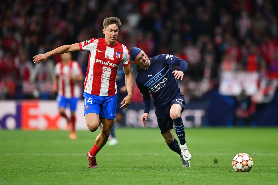 Foden was a constant thorn in Atlético's side on Wednesday. 