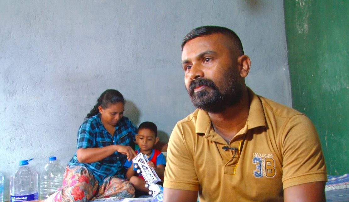 Miru's father Upul Chandana worries about the future. 