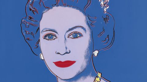Andy Warhol's 1985 "Reigning Queens" portrait of Elizabeth II.
