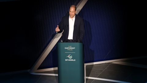 Prince William during the Earthshot Prize ceremony this year.