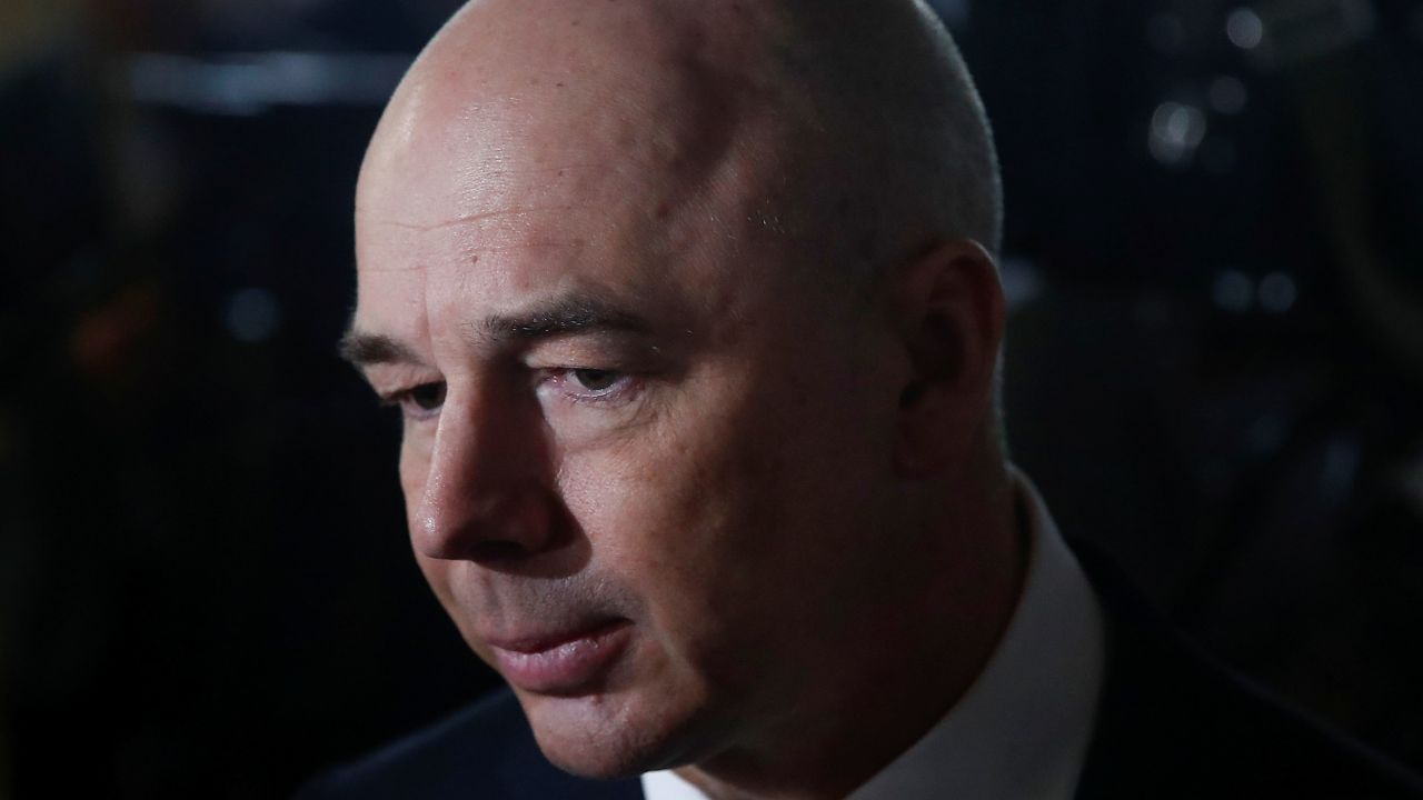 Russian Finance Minister Anton Siluanov is seen before President Vladimir Putin's annual address to the Federal Assembly in Moscow in January 2020.