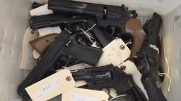 More than 400 weapons were handed over in a Chicago gun buyback program in June 2018.