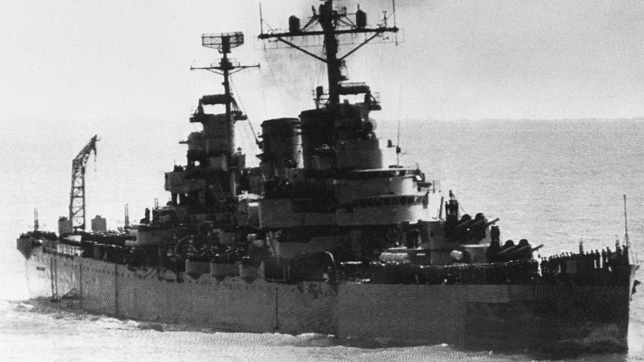 An undated image of the Argentine cruiser, the General Belgrano.  