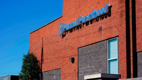 The outside of Louisville's Planned Parenthood is shown on April 14, 2022.