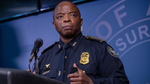 Police Chief Rodney Bryant, seen in December 2020 when he was serving in an interim capacity. Bryant joined the police department as an officer in 1988.