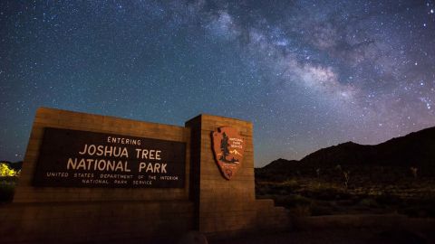 national park visiting tips Joshua Tree National Park nighttime