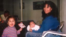 In this undated photograph, Texas death row inmate Melissa Lucio is holding her daughter Mariah, while one of her other daughters, Adriana, stands next to them. Lucio is set to be executed on April 27 for the 2007 death of Mariah. Prosecutors say Lucio fatally beat her 2-year-old daughter but Lucio has long denied that, saying Mariah died from injuries sustained during a fall down a flight of stairs. Her lawyers say Lucio's history of sexual and physical abuse led to her giving an unreliable confession. They hope to persuade the state's Board of Pardons and Paroles and Gov. Greg Abbott to either grant an execution reprieve or commute her sentence. 