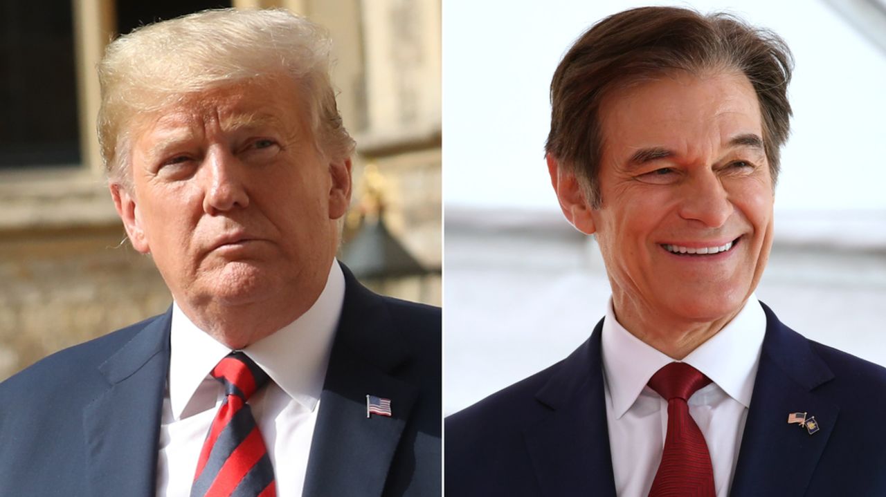 Trump mehmet oz split