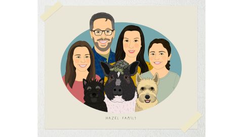 Personalized family portrait LiliDiPrima 