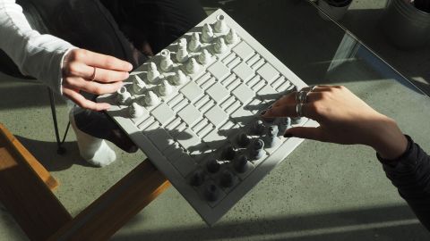 HouseofCrete concrete chess set 