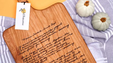 MorningJoyCo Recipe Cutting Board