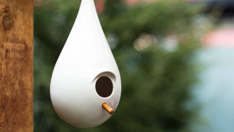 ShipwayLivingDesign Porcelain Birdhouse 