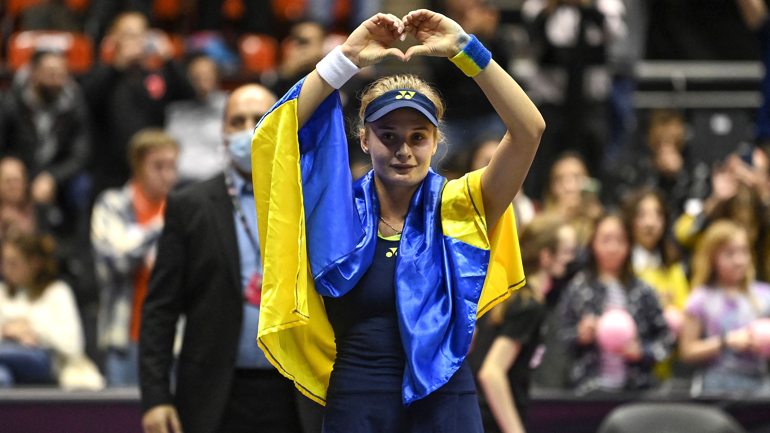 Ukraine's Dayana Yastremska reaching the Lyon WTA final on March 6, just a week after escaping Russian bomb attacks on her home city of Odessa.