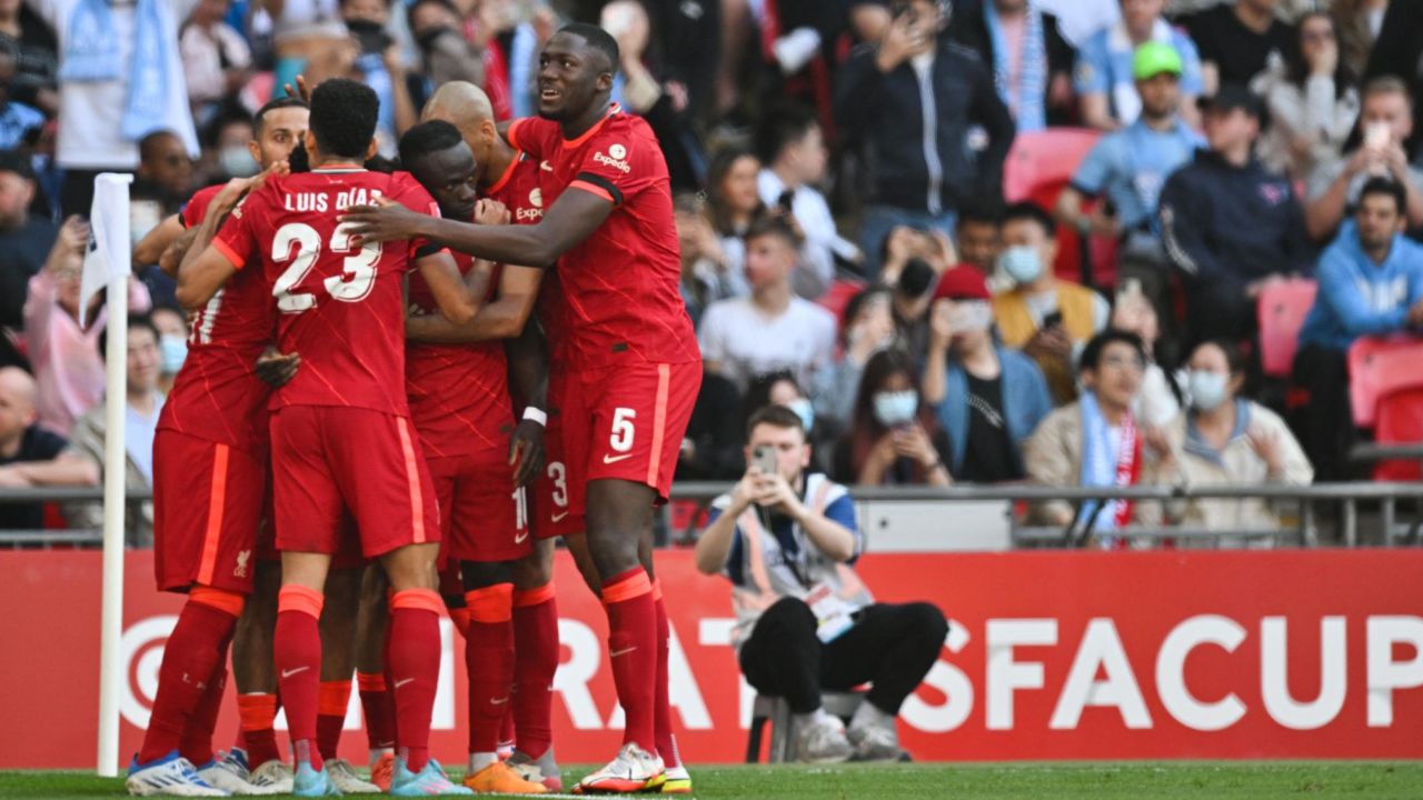 Liverpool booked its ticket to the FA Cup final in a nervy 3-2 win over Man City.