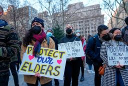 Filipino-Americans hold a rally against Asian-hate on March 30, 2022 in Foley Square, New York City, USA. 