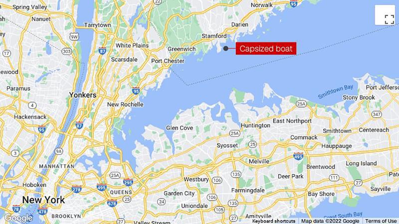Long Island Sound : Deux morts dans le chavirement d’un bateau et deux dans un état critique