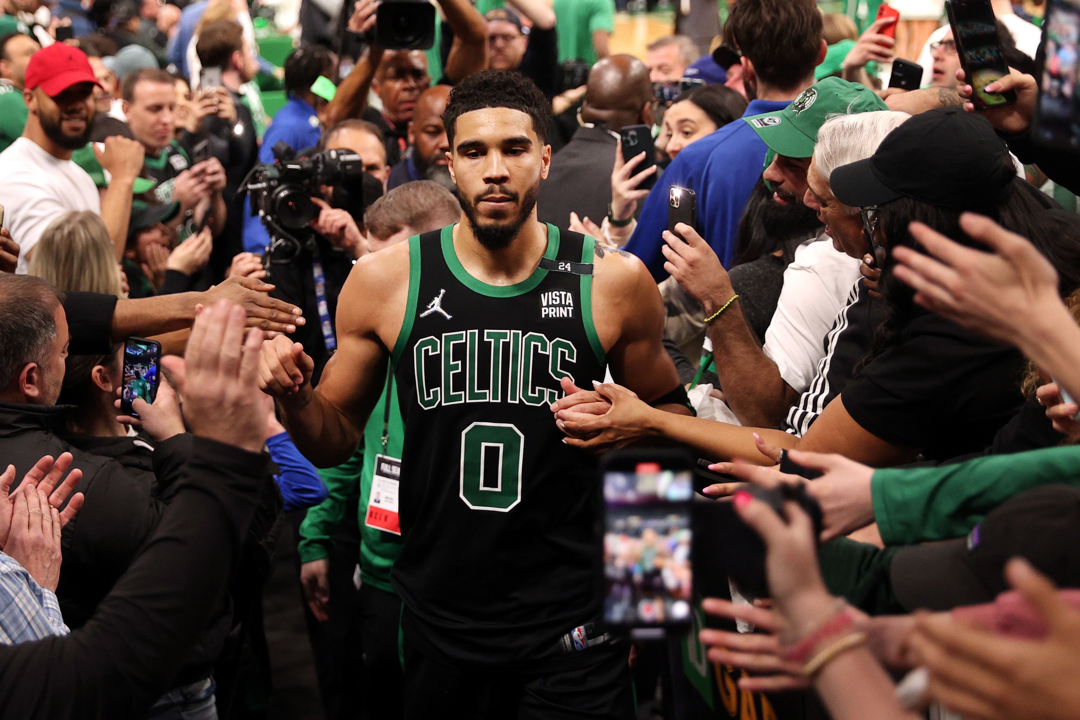 Unsigned Boston Celtics Jayson Tatum Fanatics Authentic 2022 NBA Eastern  Conference First Round Game 1 Winning Buzzer-Beater Photograph