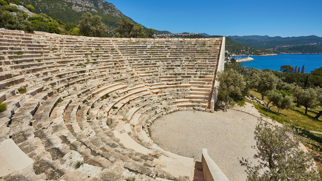 <strong>Dramatic views: </strong>Ancient Greeks knew Kaş as Antiphellos. The ancient Theatre of Antiphellos is cut into the limestone terraces that make a great place to watch the sunset.