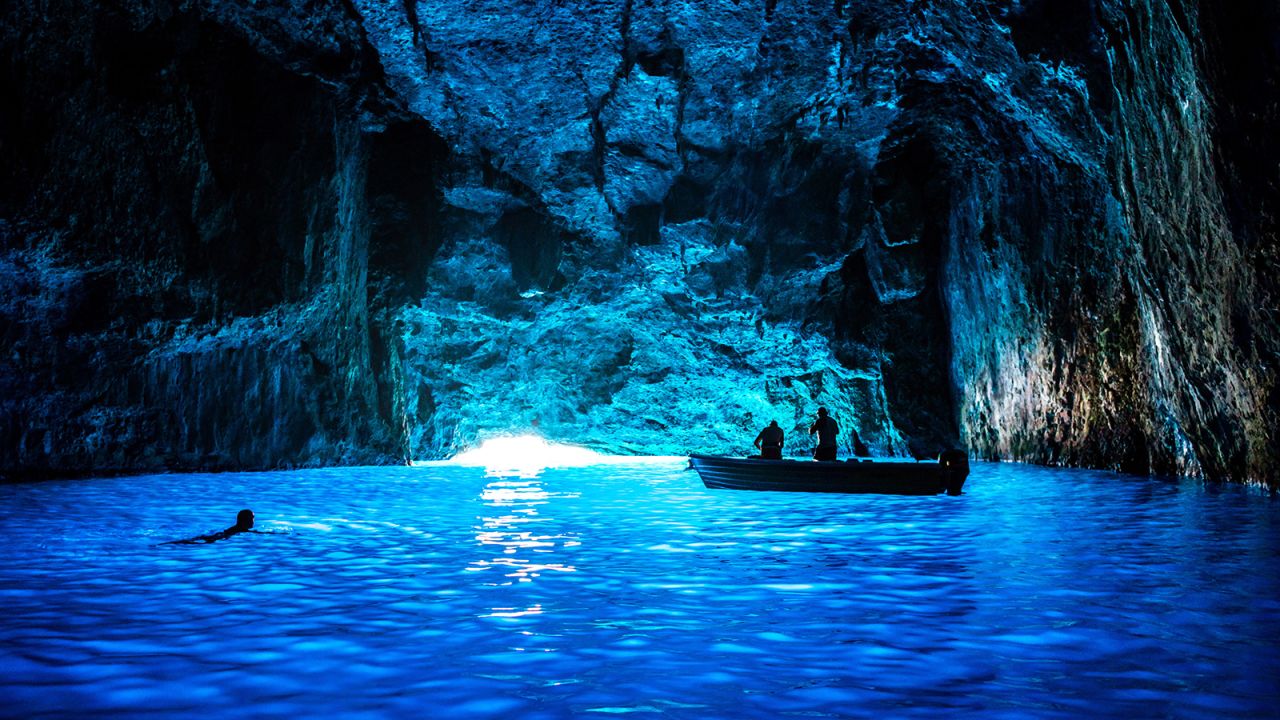 <strong>Blue Grotto: </strong>A boat ride away from Kaş, the Greek island of Kastellorizo, known as Meis in Turkey, has a spectacular water cave known as the Blue Grotto.