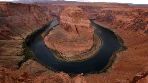 The Colorado River flows around Horseshoe Bend in Page, Arizona.