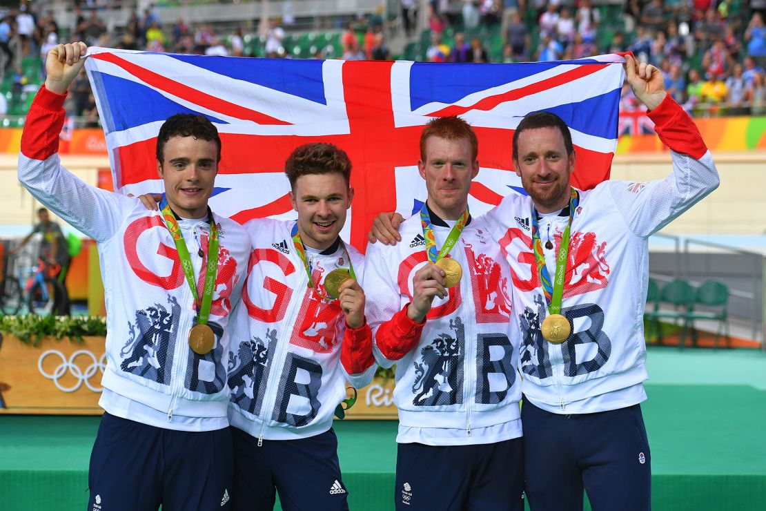 Wiggins won the last of his Olympic gold medals in the team pursuit at the 2016 Rio Games.