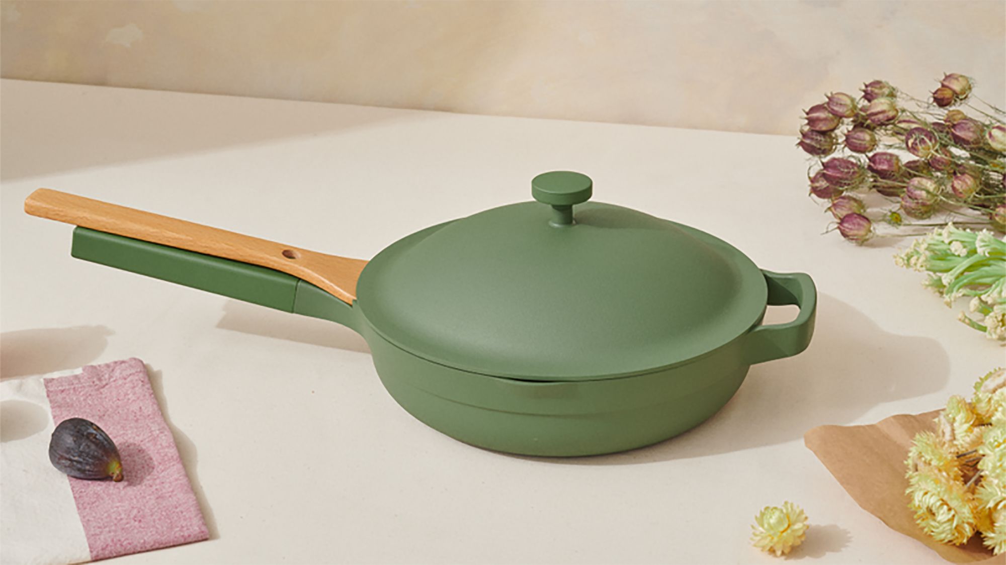 Our Place Cast Iron Always Pan Set in Char at Nordstrom