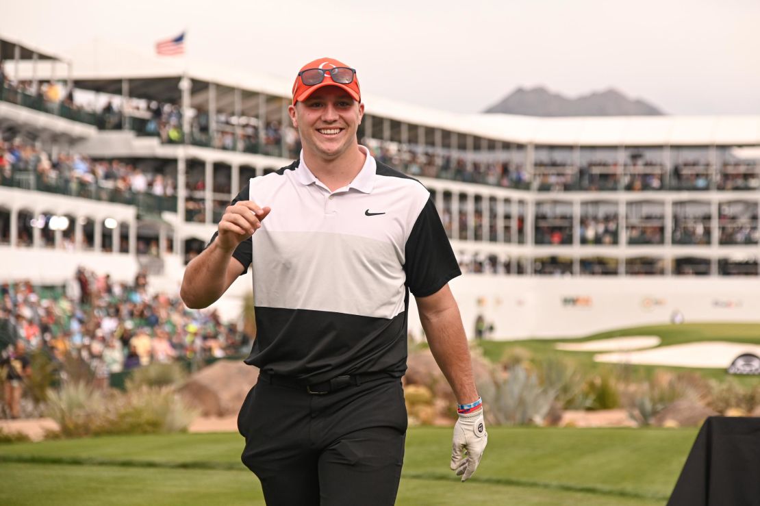 Allen walks on the 16th tee prior to the Phoenix Open at TPC Scottsdale.