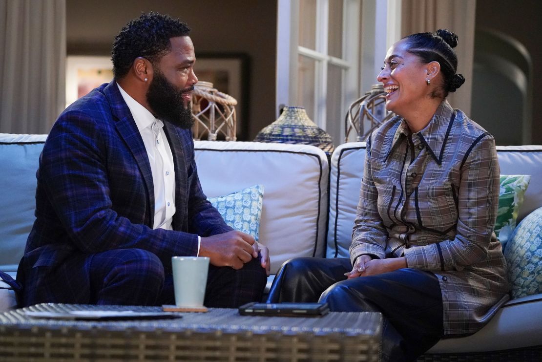 Anthony Anderson and Tracee Ellis Ross in the "black-ish" series finale.