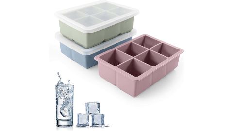 sustainable grocery shopping Excnorm Ice Cube Trays, 3-Pack