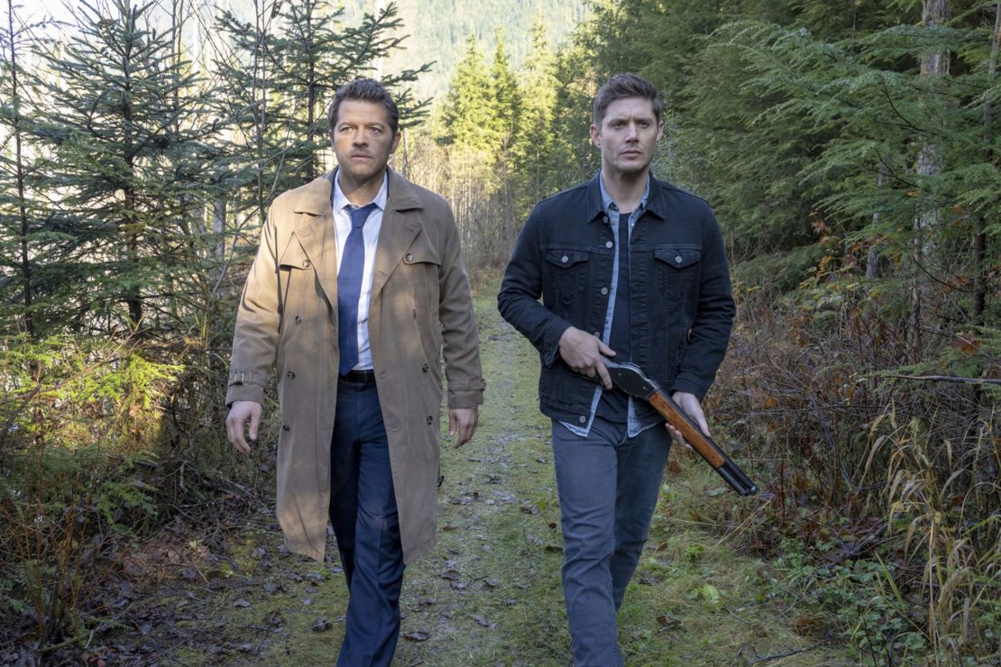 Misha Collins as Castiel and Jensen Ackles as Dean in "Supernatural."