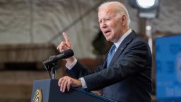 Mandatory Credit: Photo by Amanda Sabga/UPI/Shutterstock (12900935n)
U.S. President Joe Biden discusses updates and the Bipartisan Infrastructure Law during his remarks at the New Hampshire Port Authority in Portsmouth, NH on 19, April 19, 2022.
United States President Joe Biden Speaks in Portsmouth, New Hampshire - 19 Apr 2022