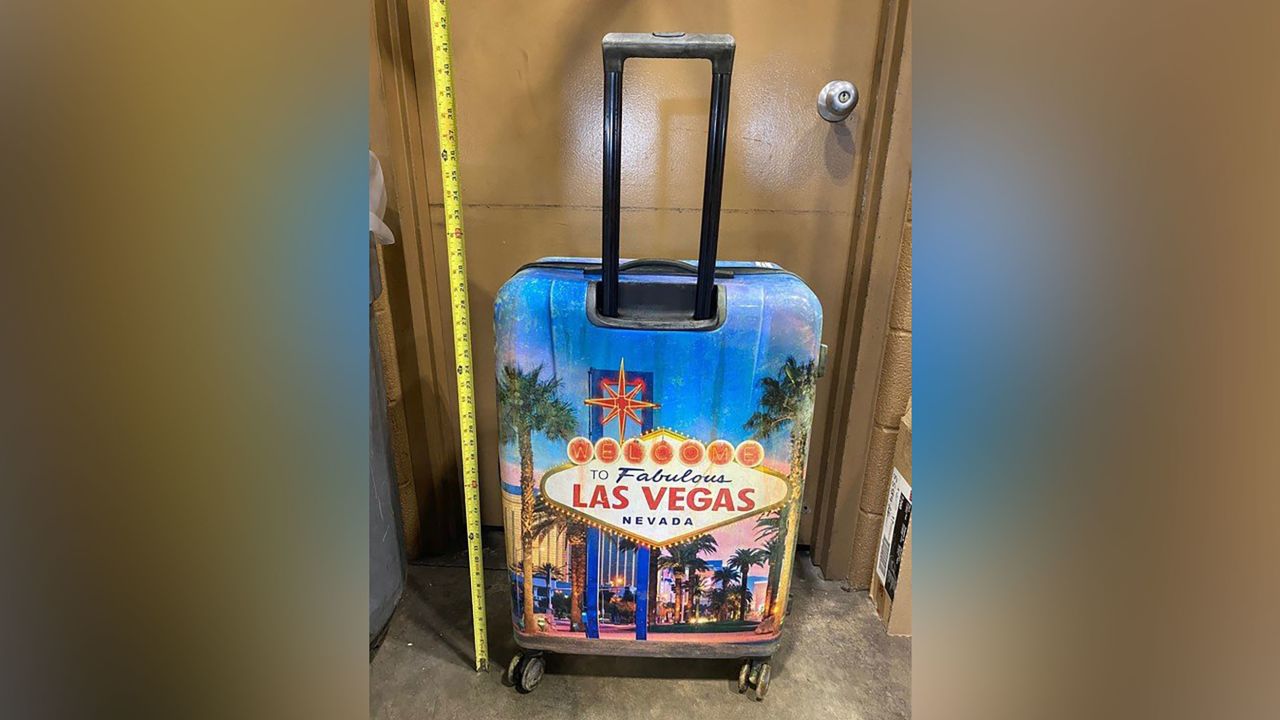 The boy's body was found in this suitcase, police said. Anyone with information is asked to call the toll-free number established for this case: 1-888-437-6432.