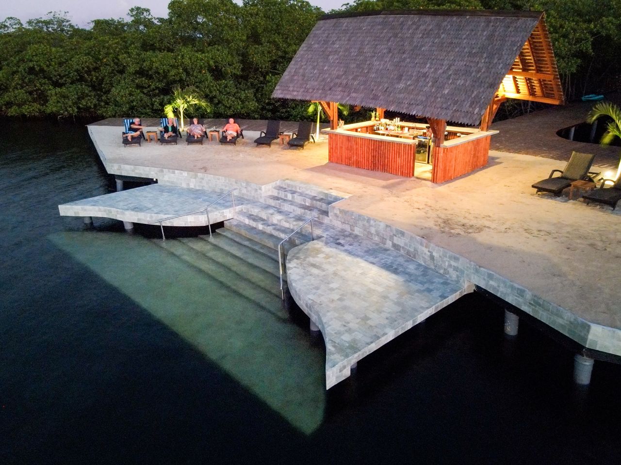 Kupu-Kupu Beach is approximately 90 feet long and 20 feet wide.