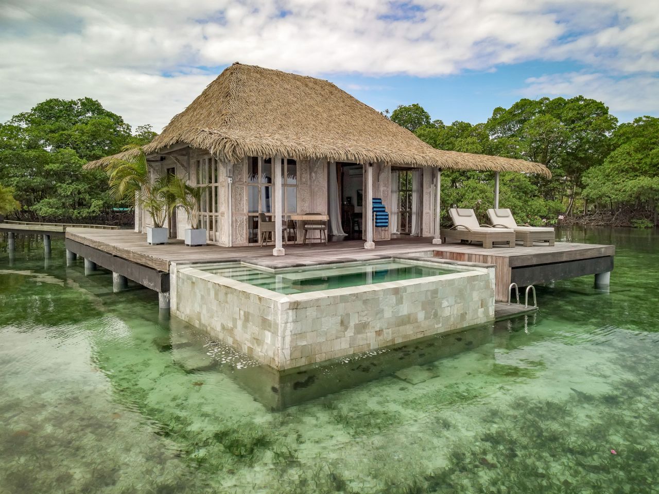 Bocas Bali has 16 overwater luxury villas. 
