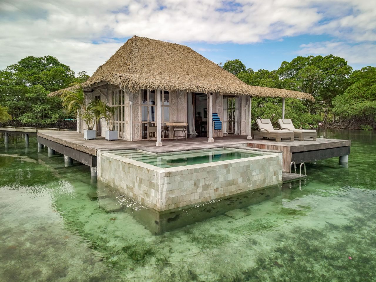 Bocas Bali has 16 overwater luxury villas.