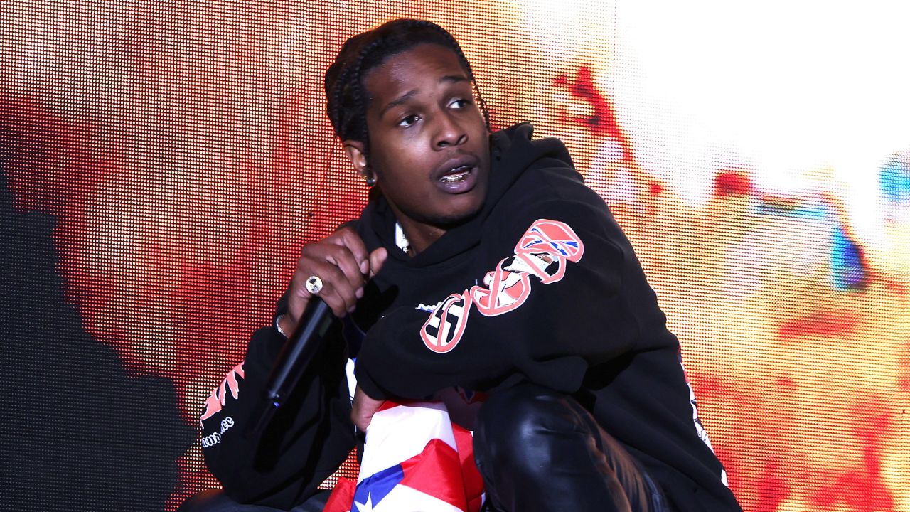 A$AP Rocky, performing here in 2021, was detained by police in Los Angeles on Wednesday.