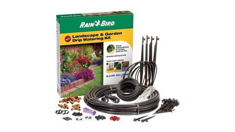 food gardening beginners Rain Bird Drip Irrigation Landscape & Garden Watering Kit