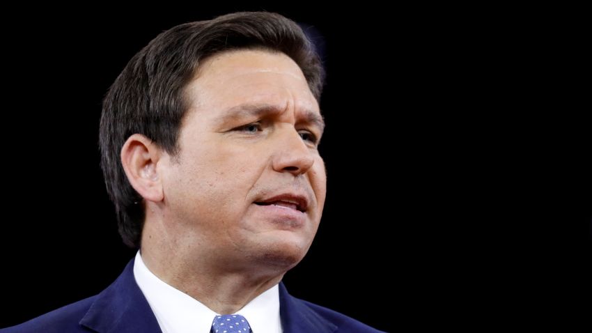 U.S. Florida Gov. Ron DeSantis speaks at the Conservative Political Action Conference (CPAC) in Orlando, Florida, U.S. February 24, 2022. REUTERS/Marco Bello