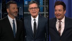 Kimmel Colbert Fallon Split