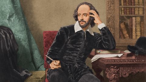 English dramatist and poet William Shakespeare (1564 - 1616), Circa 1600.