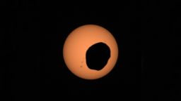 NASA's Perseverance Mars rover used its Mastcam-Z camera system to shoot video of Phobos, one of Mars' two moons, eclipsing the Sun. It's the most zoomed-in, highest-frame-rate observation of a Phobos solar eclipse ever taken from the Martian surface.