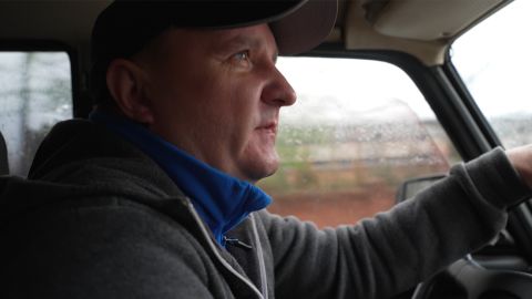 Aleksandr Prokopenko sets out from Bakhmut to rescue residents near his hometown-turned-battleground of Popasna village.