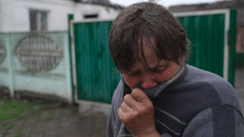Two shells went straight through Galina Nikolaevna's roof.