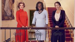 Michelle Pfeiffer as Betty Ford, Viola Davis as Michelle Obama and Gillian Anderson as Eleanor Roosevelt in THE FIRST LADY.  